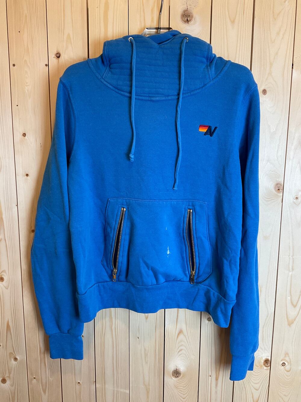 Aviator Nation Ninja Hoodie, Blue - Size XS
